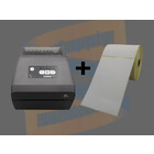 ZD421D Labelprinter + Verzendetiketten DT Gecoat (combideal)