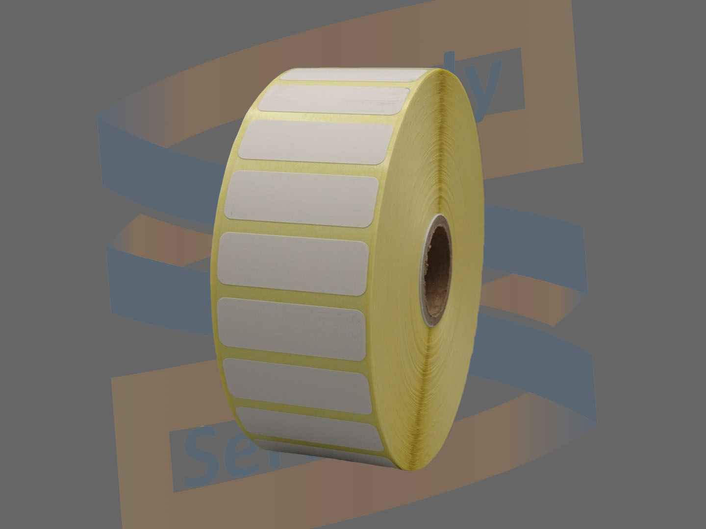 Etiketten, Direct Thermisch, 38mm x 13mm, Permanent, Kern 25mm, rol à 4.650 stuks