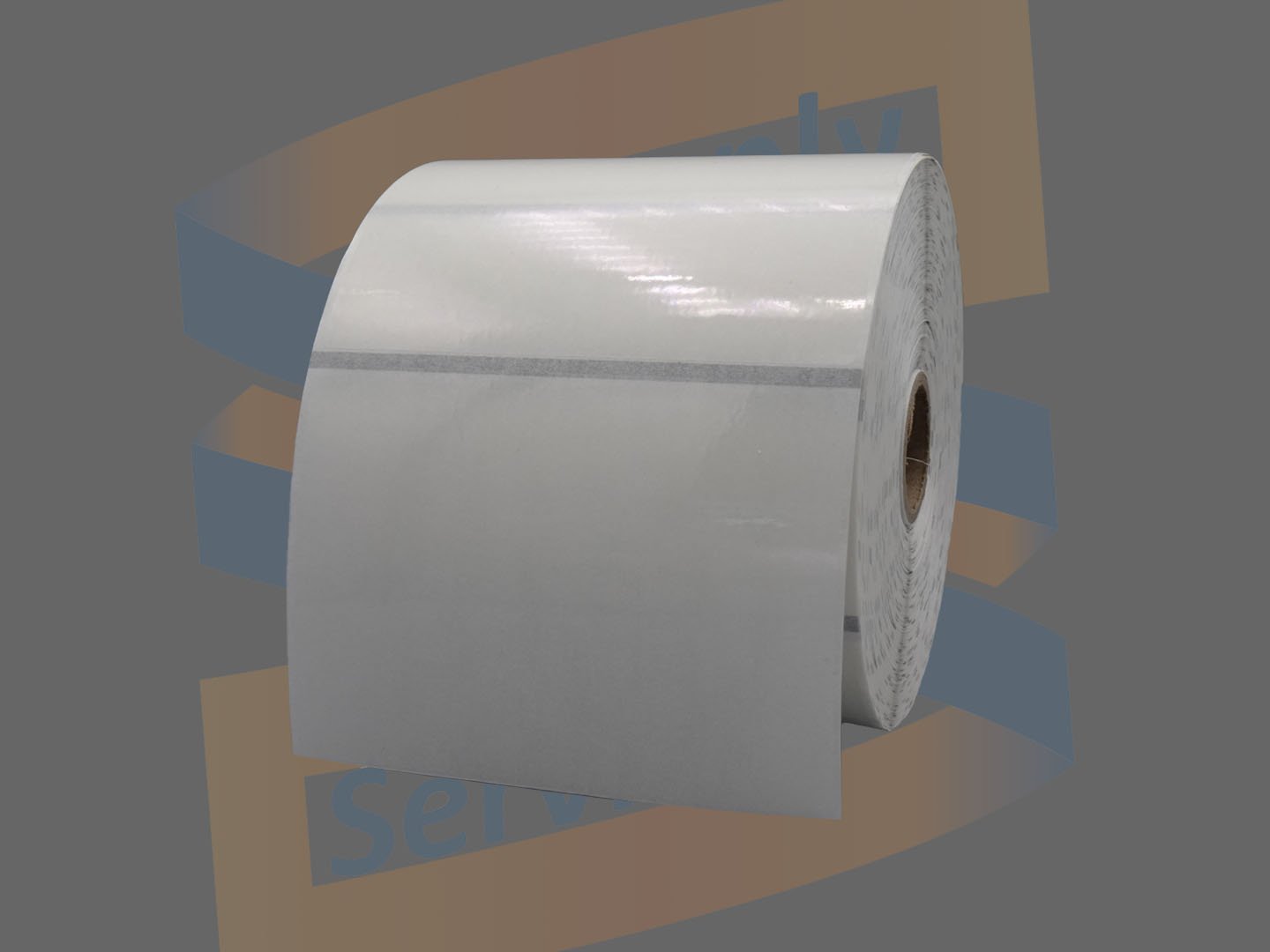 Compatible Zebra Etiketten, Thermal Transfer Kunststof, 102mm x 76mm, Permanent, Kern 25mm, Transparant, rol à 1.000 stuks, met blackmark