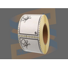 Waarschuwingsetiket ADR Klasse 6 Giftige stoffen, Paperlabels Gecoat, 100mm x 100mm, Permanent, Kern 76mm, rol à 1.000 stuks