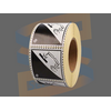 Waarschuwingsetiket ADR Klasse 8 Bijtende stoffen, Paperlabels Gecoat, 100mm x 100mm, Permanent, Kern 76mm, rol à 1.000 stuks