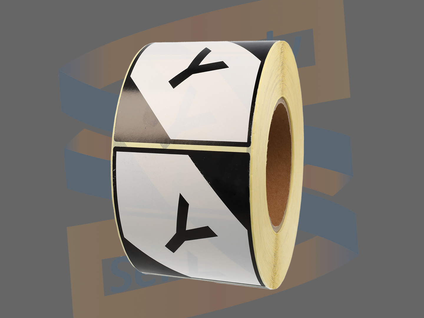 Waarschuwingsetiket ADR Limited Quantity Y, Paperlabels, 100mm x 100mm, Permanent, Kern 76mm, rol à 1.000 stuks