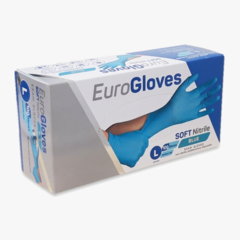 Eurogloves Eurogloves - Soft Poedervrij wegwerphandschoenen Nitrile blauw