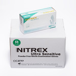 Nitrex Nitrex - Extra Sensitive Nitrile Poedervrij wegwerphandschoenen blauw - 200 stuks