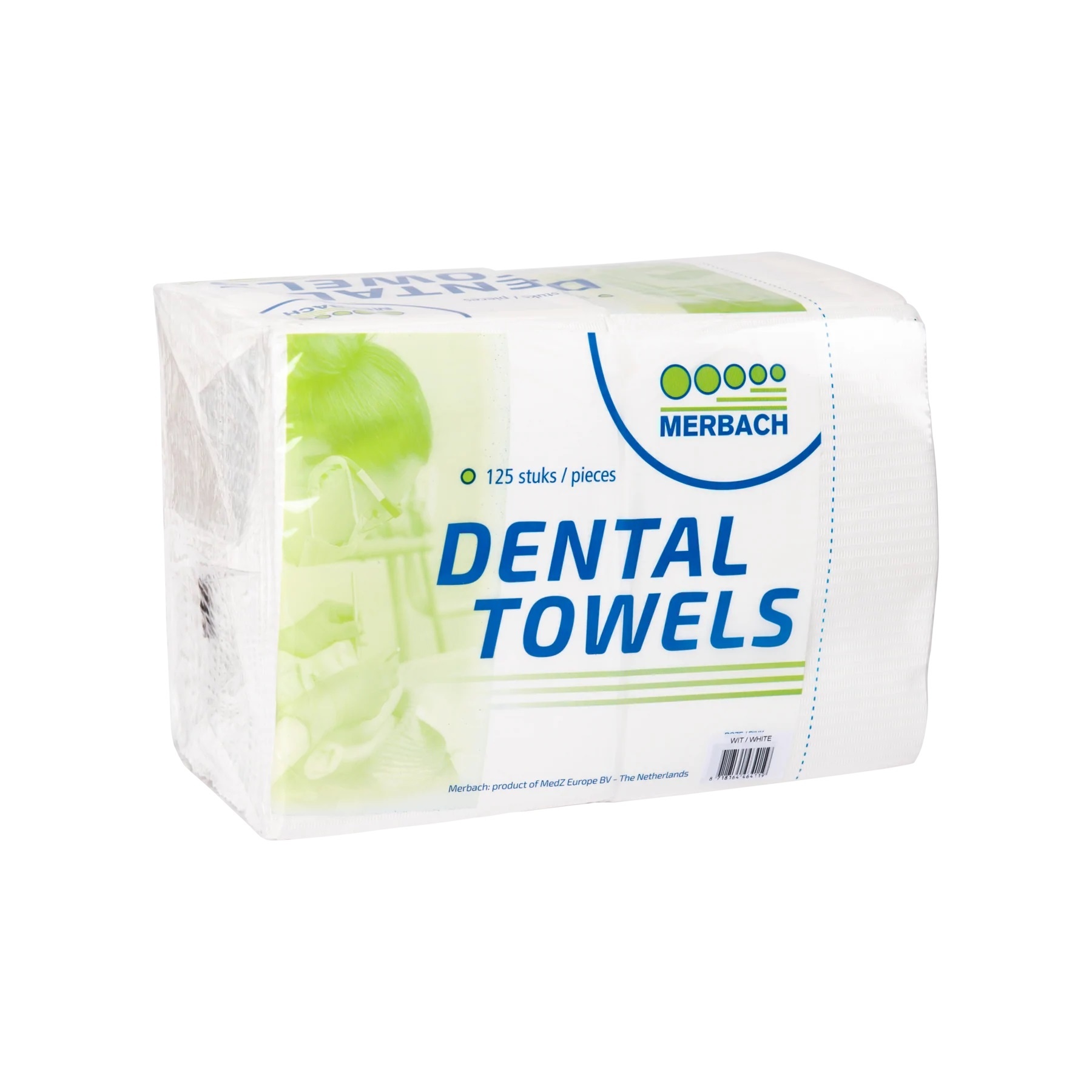 Merbach Dental Towels Wit - 125 stuks - Maxxecure