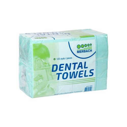 Merbach Merbach Dental Towels Groen - 125 stuks