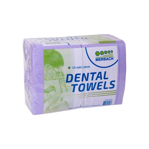 Merbach Merbach Dental Towels Paars - 125 stuks