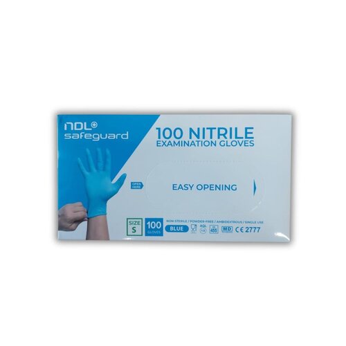 Safeguard Safeguard - poedervrij Medische Nitrile wegwerphandschoenen blauw
