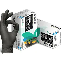 Bergamot Bergamot - Nitrile wegwerphandschoenen Poedervrij - Zwart