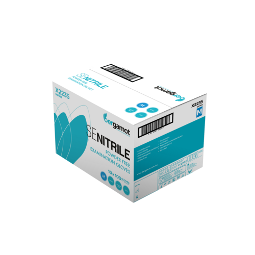 Bergamot Bergamot - Nitril blauwwegwerphandschoenen Poedervrij - Blauw