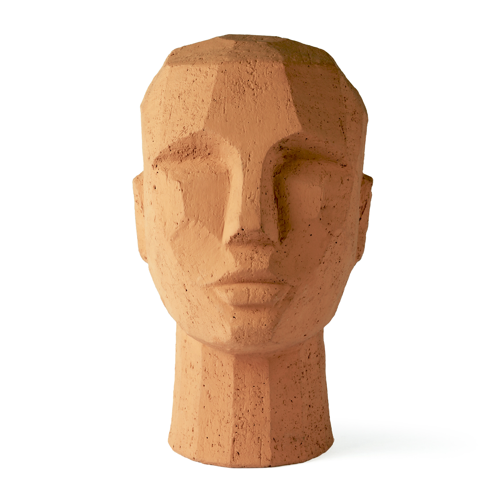 HK LIVING AOA9985 Abstract Head Sculpture Terracotta