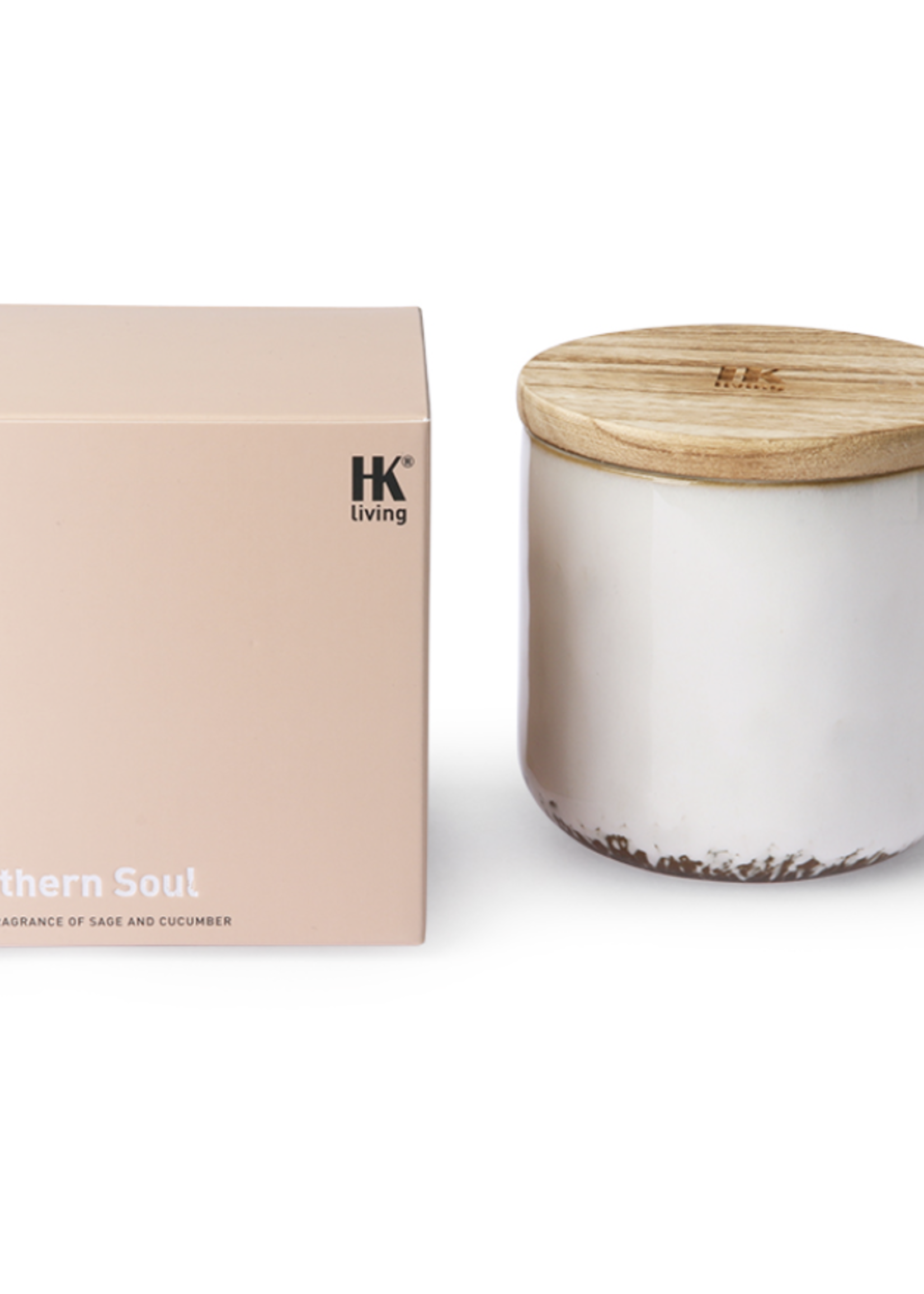 HK LIVING Ceramic scented candle northern soul