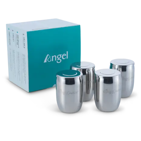 Angel Juicer Angel Juicer Inox Gobelets à Jus Détox (4 Gobelets)