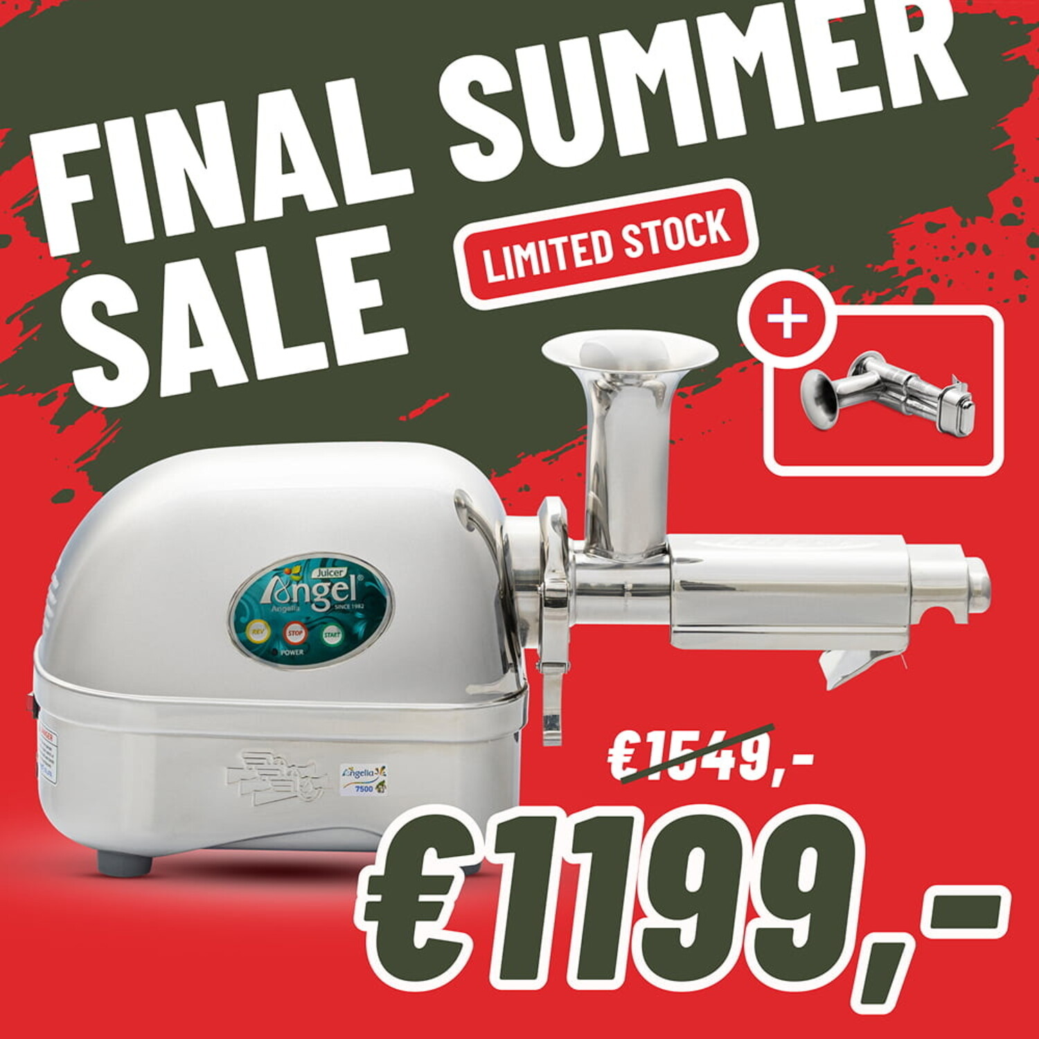 エンジェルスロージューサー AG7500 Angel Juicer 7500 - Angel Juicers 5500, 7500 & 8500S | Super Slow