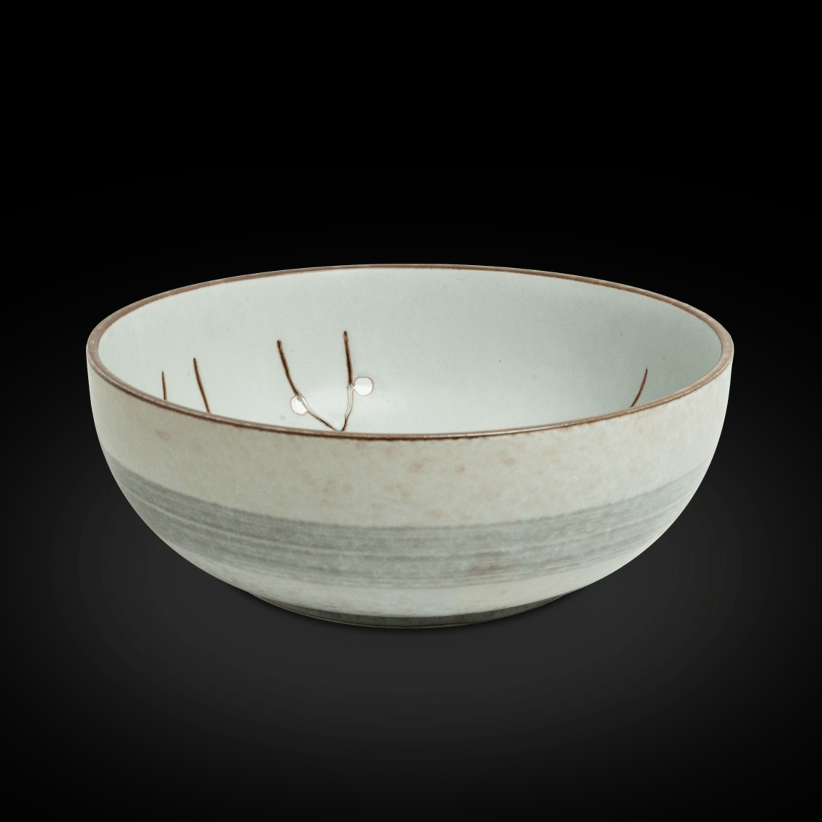 Edo Japan Bowl 'Hana light green' Ø17,5