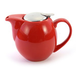 D & B Saara theepot 0.9ltr. met zeef Rood