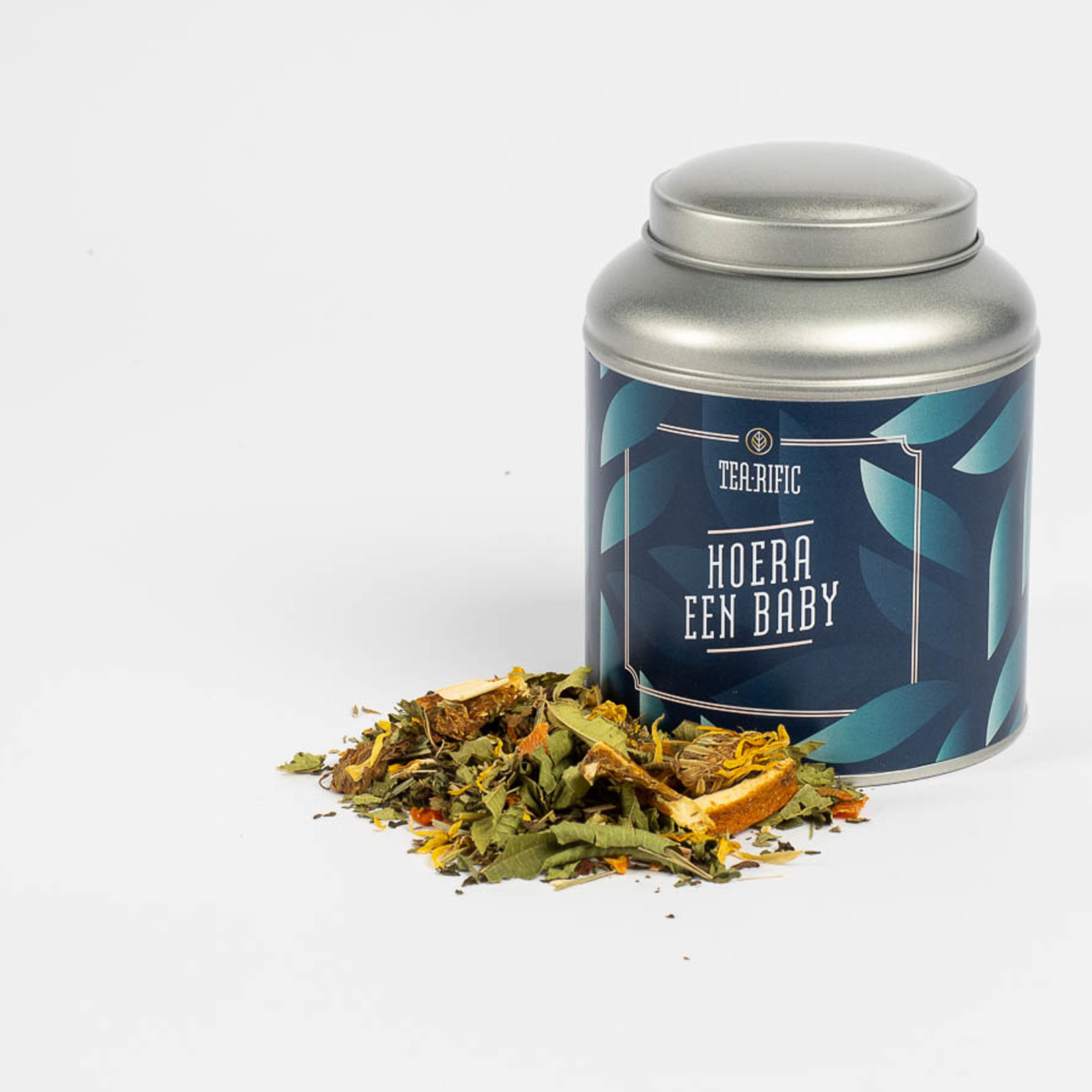 Tea-rific Hoera een baby - 50g losse thee cadeaublik