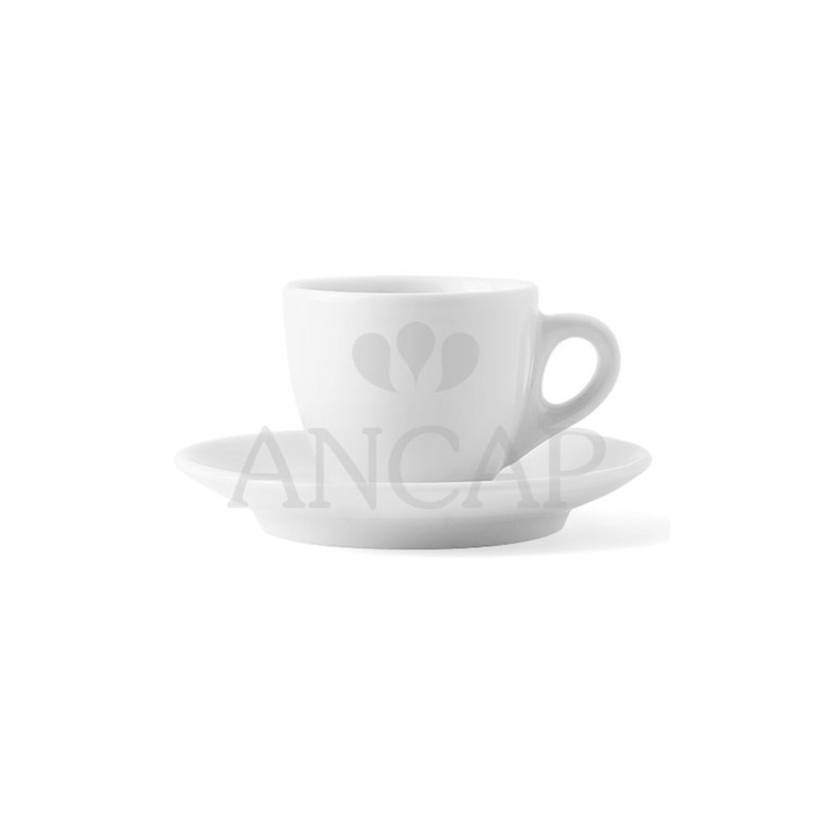 Ancap Ancap Verona Italiaans Espresso kop en schotel wit 7,5cl. 17122