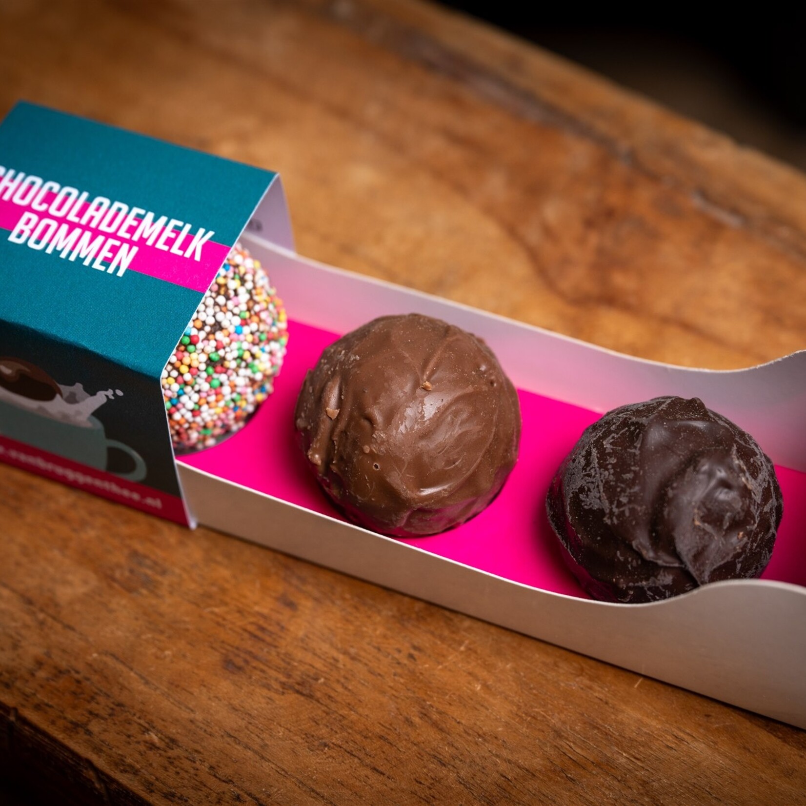 Cherubijn Chocoladebommen mix van 3 stuks