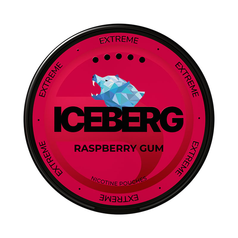 Snus Raspberry Ice Realistic ICEBERG Raspberry Gum - Snus Farmer