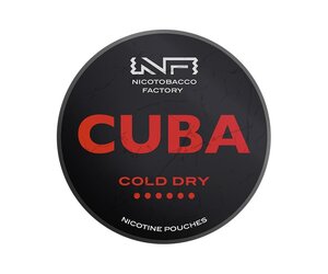 CUBA Cold Dry Strong: Intense Mint Nicotine Pouches, 43mg