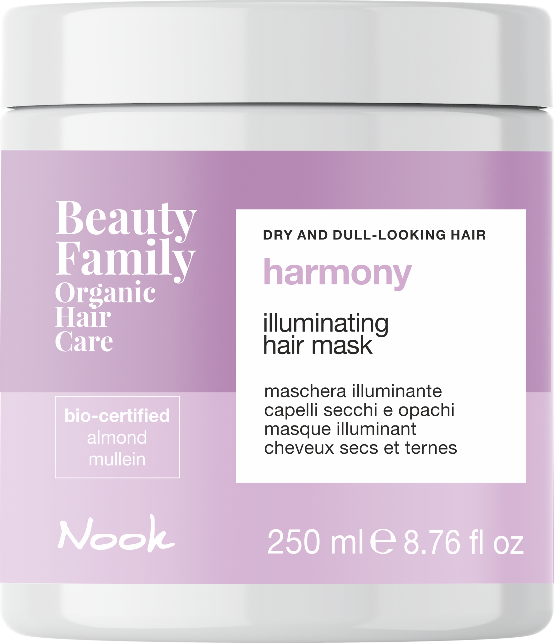 Nook Beauty Family Harmony Verhelderend haarmasker voor droog en dof uitziend haar