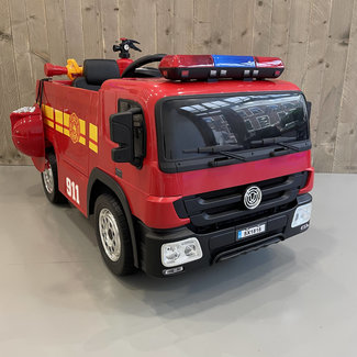 CarKiddo CarKiddo | Elektrische Brandweerauto - met brandblusser en helm