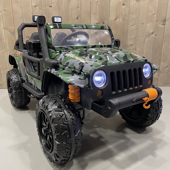 CarKiddo  Gladiator Jeep Camo Kinderauto Gratis Bezorgd! - CarKiddo