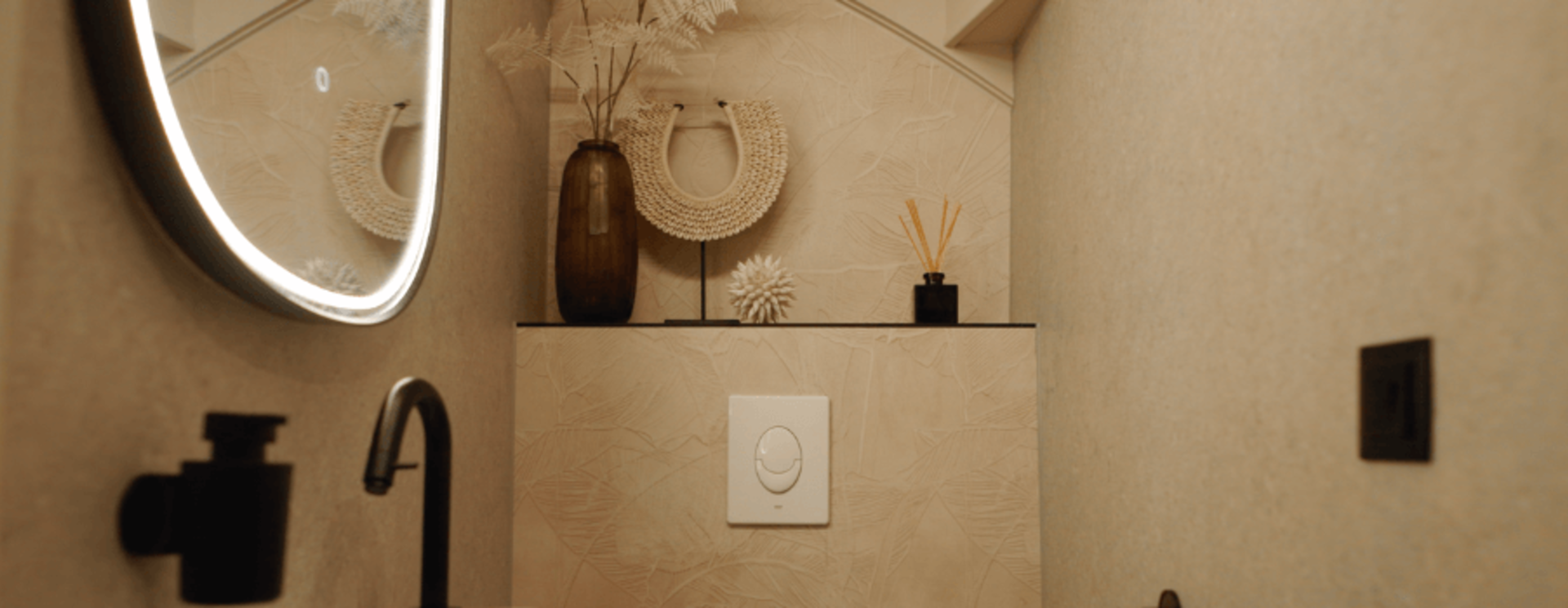 Elegant en huiselijk toilet