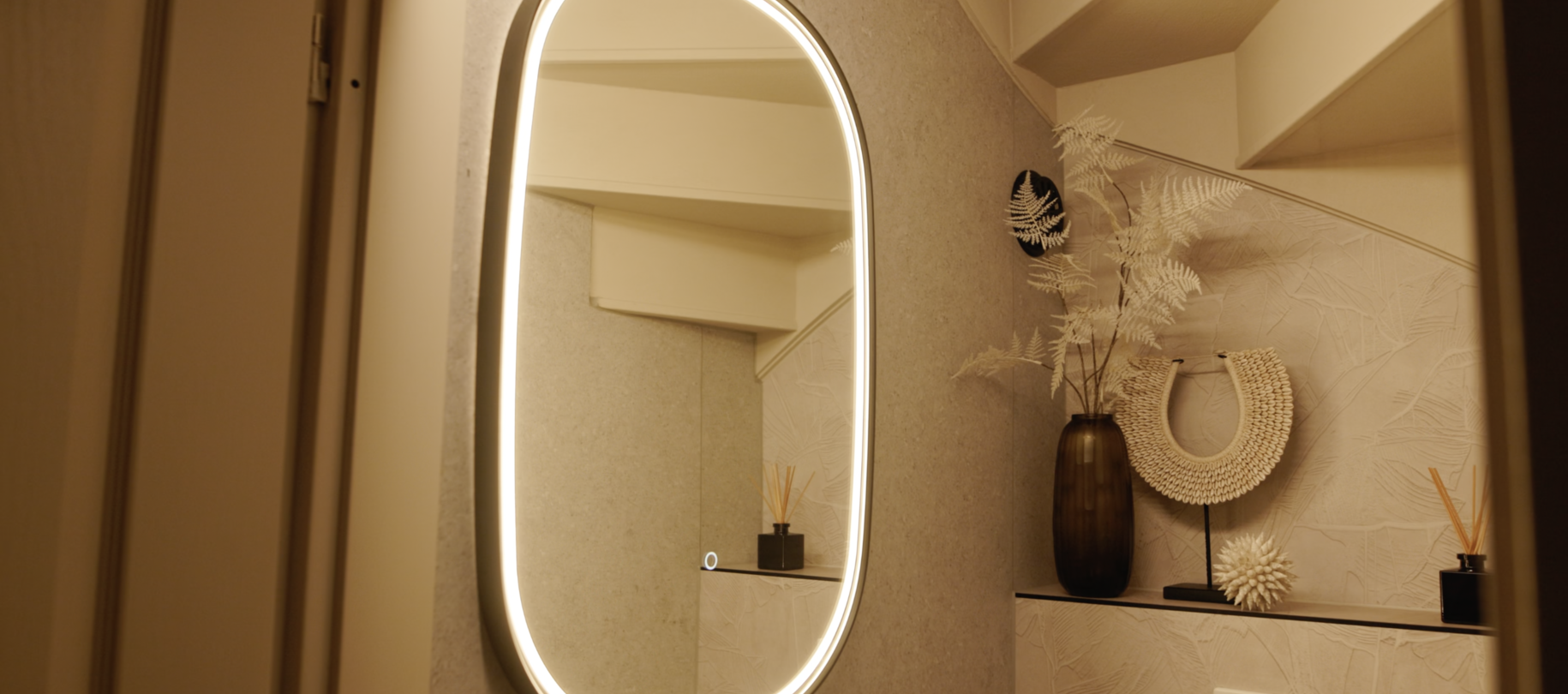 Elegant en huiselijk toilet