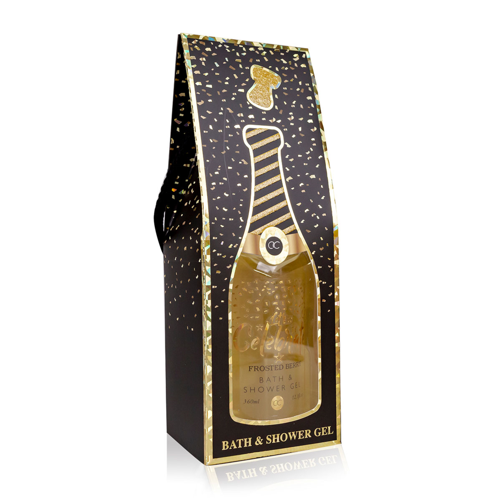 Let's Celebrate Grappig Champagne bad cadeau - Let's Celebrate - Goud Shimmer