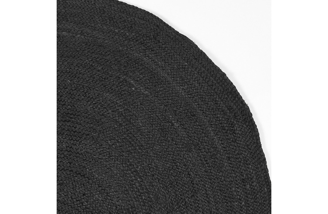 LABEL51 Vloerkleed Jute - Zwart - Jute - 90 cm