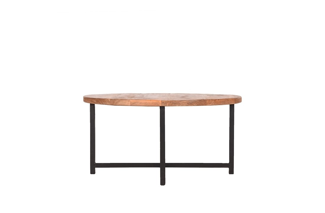 LABEL51 Salontafel Dex - Rough - Mangohout - Rond - 80 cm