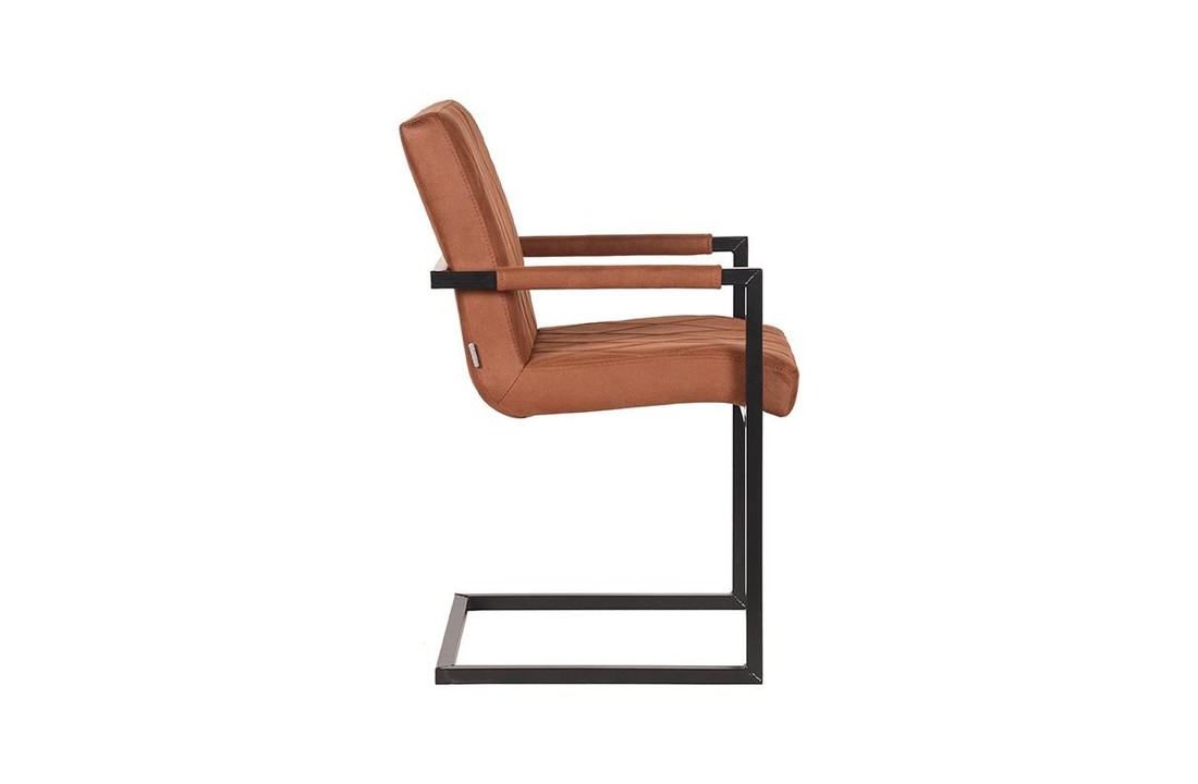 LABEL51 Eetkamerstoel Denmark - Cognac - Microfiber