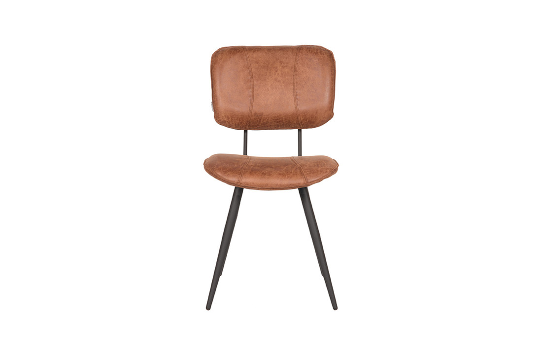 LABEL51 Eetkamerstoel Fos - Cognac - Leder