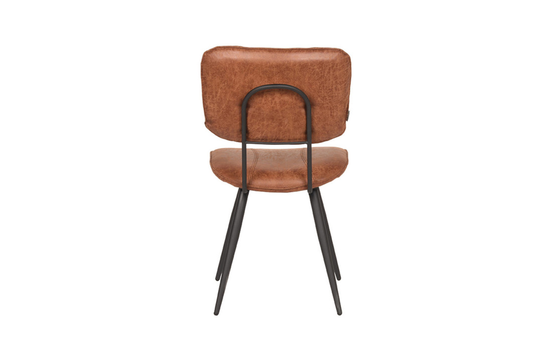 LABEL51 Eetkamerstoel Fos - Cognac - Leder