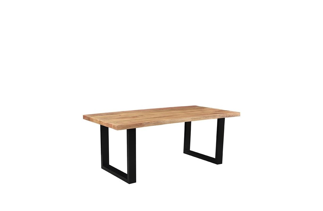 LABEL51 Eetkamertafel Zeth - Rough - Mangohout - 200x100 cm