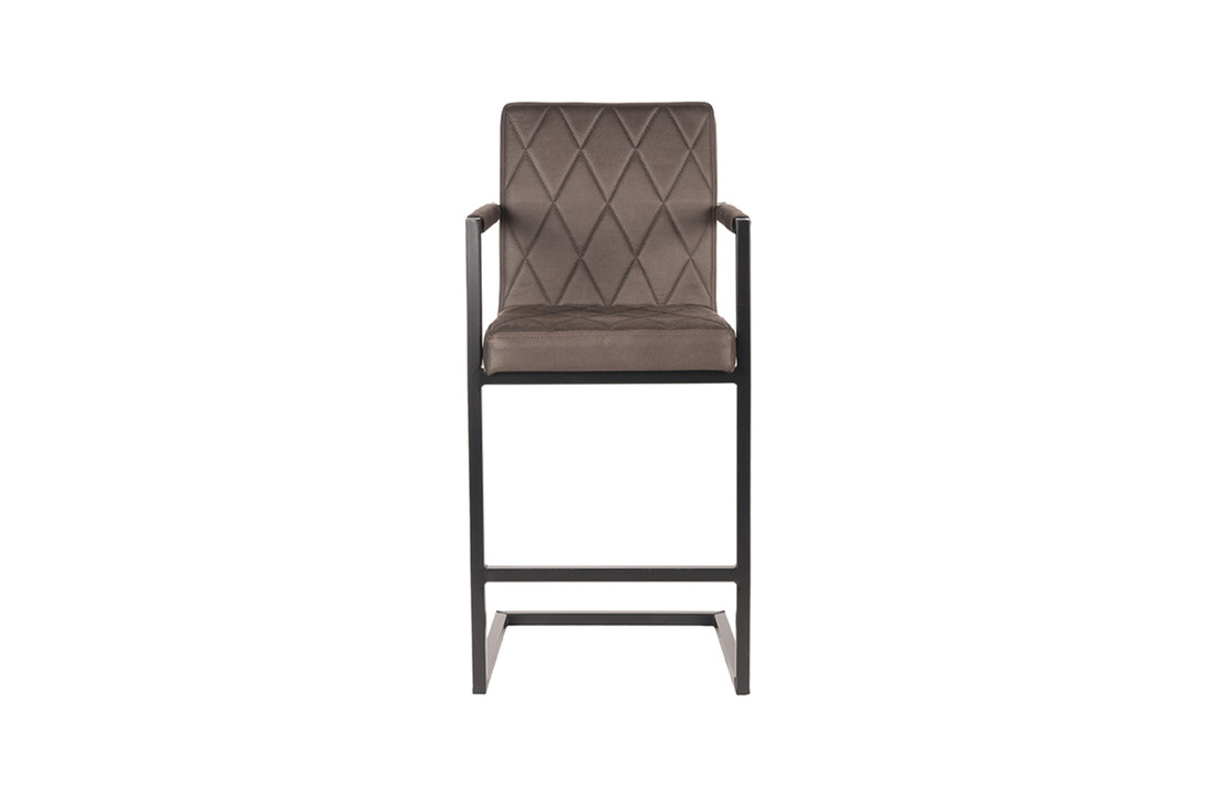 LABEL51 Barkruk Denmark - Antraciet - Microfiber