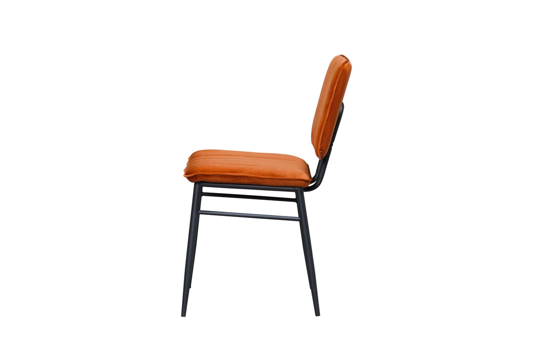 Eetkamerstoel - Brix Harvey Copper Velvet