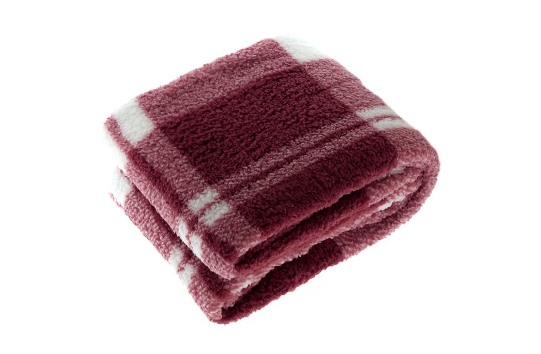 Unique Living | Plaid Guus 150x200cm tawny port | Kussen woonkamer of slaapkamer