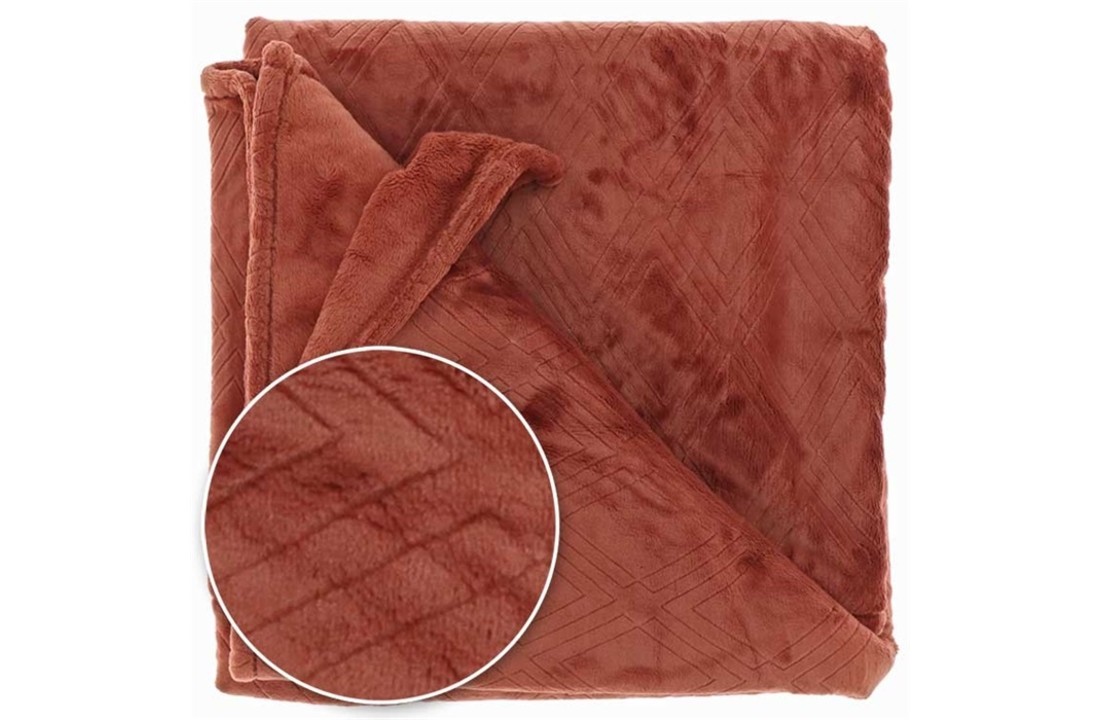 Unique Living | Plaid Auke 150x200cm redwood