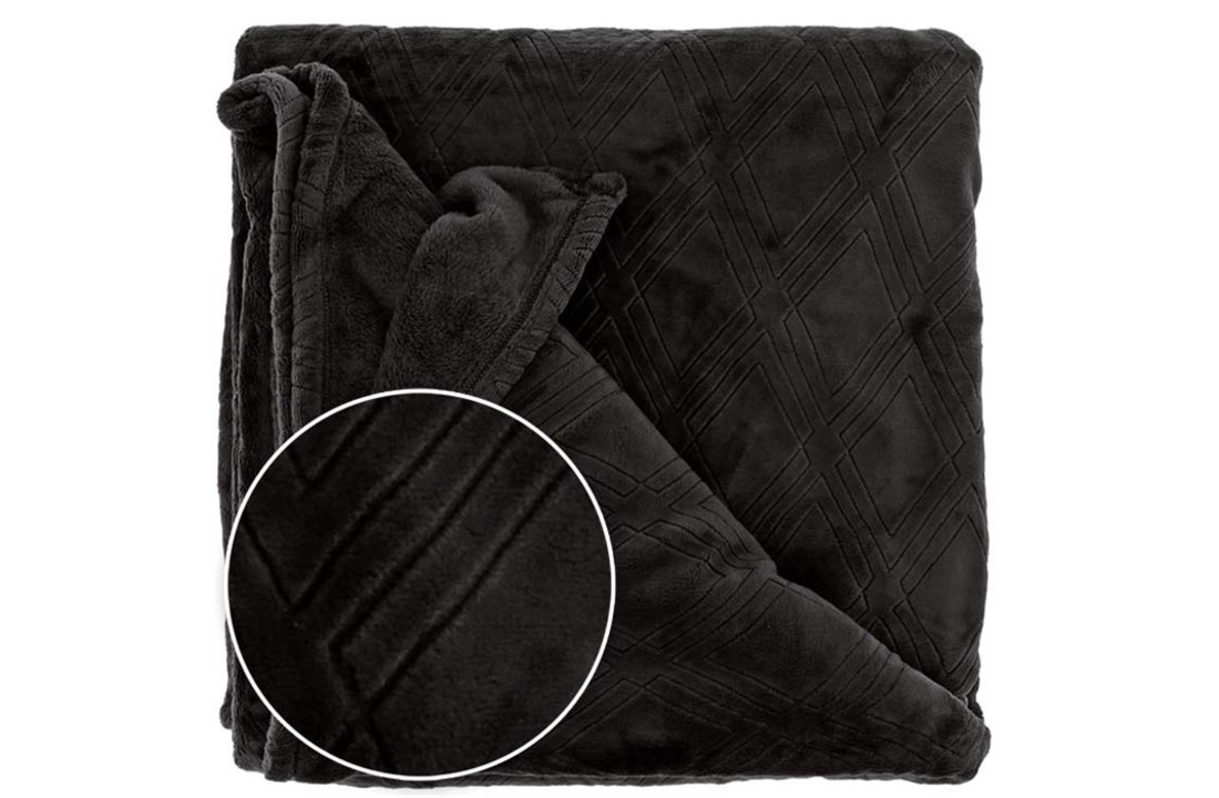 Unique Living | Plaid Auke 150x200cm black