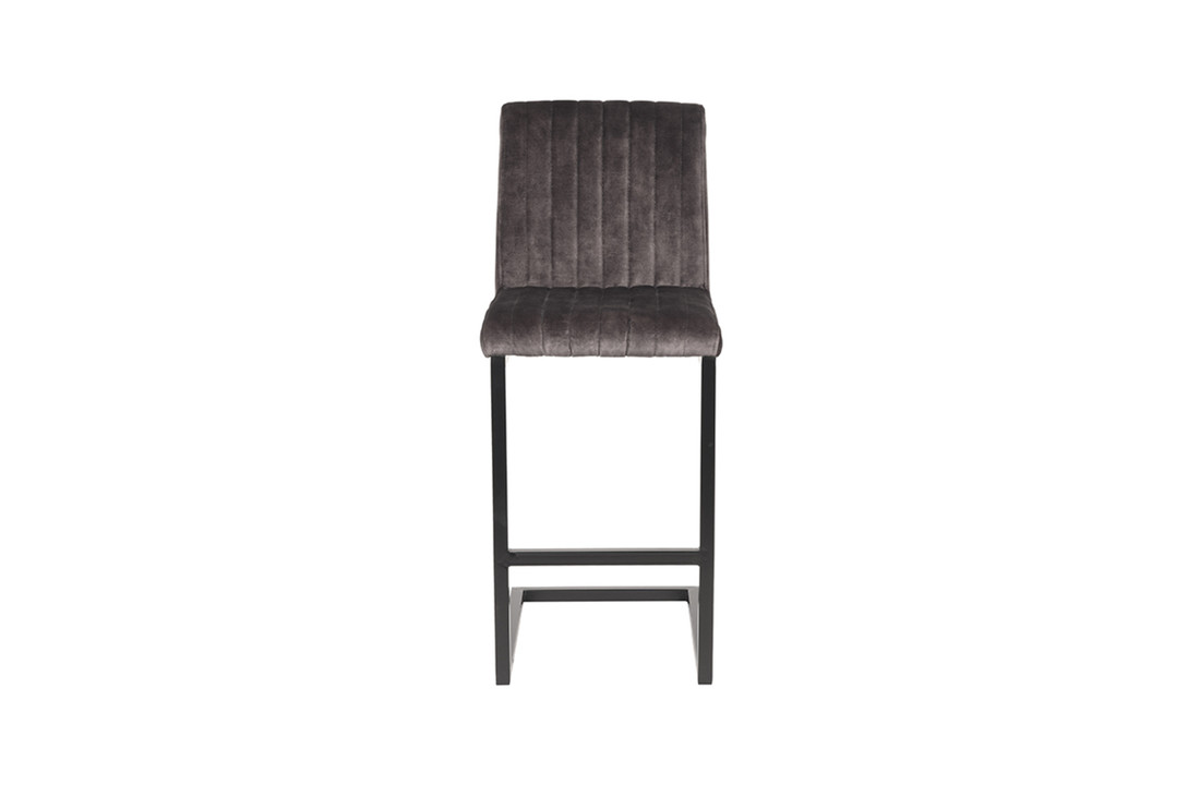 LABEL51 Barkruk Milo - Antraciet - Velours