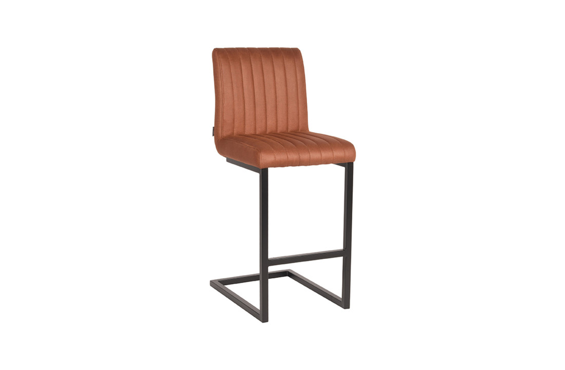 LABEL51 Barkruk Milo - Cognac - Microfiber