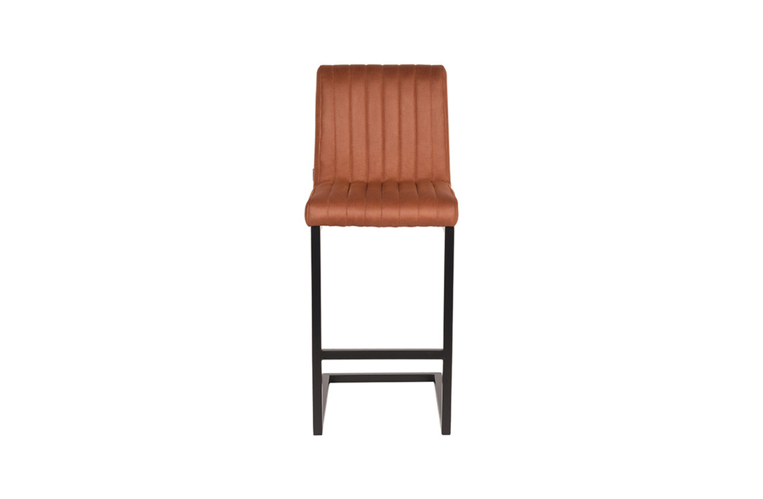 LABEL51 Barkruk Milo - Cognac - Microfiber