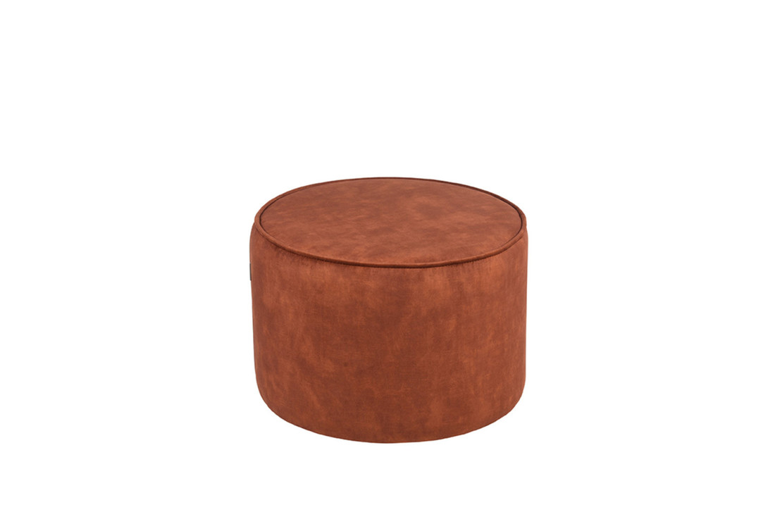 LABEL51 Poef Tibo - Rust - Velours