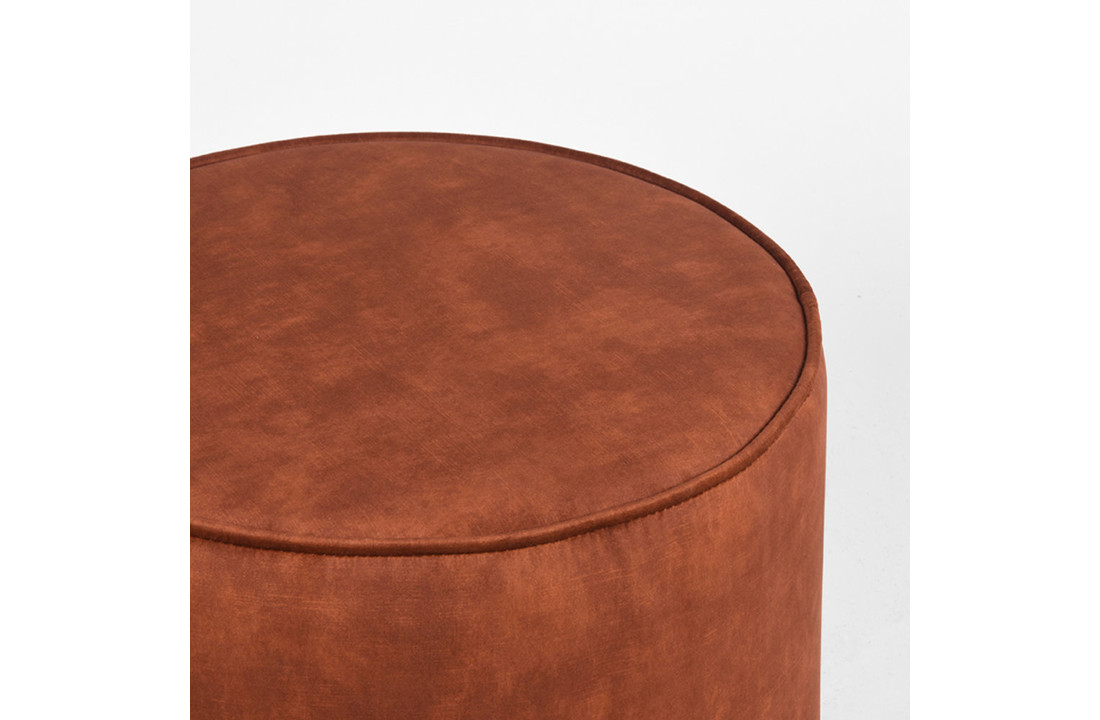 LABEL51 Poef Tibo - Rust - Velours