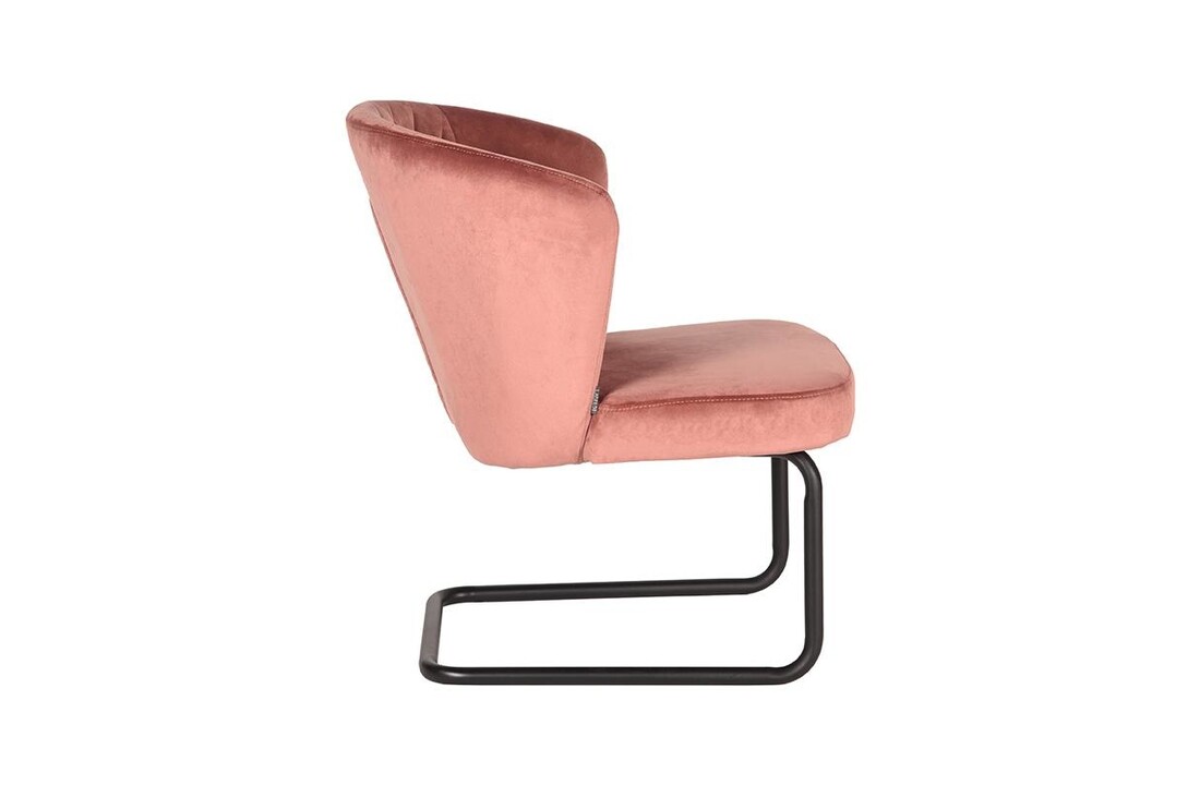 LABEL51 Fauteuil Flow - Roze - Fluweel
