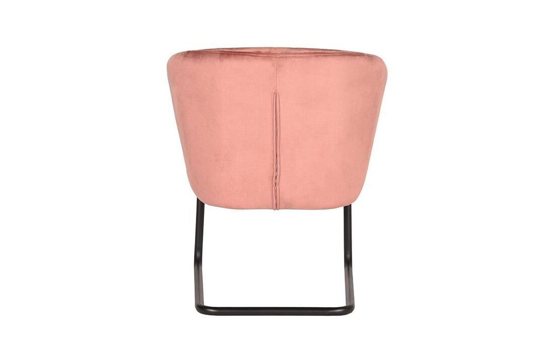 LABEL51 Fauteuil Flow - Roze - Fluweel