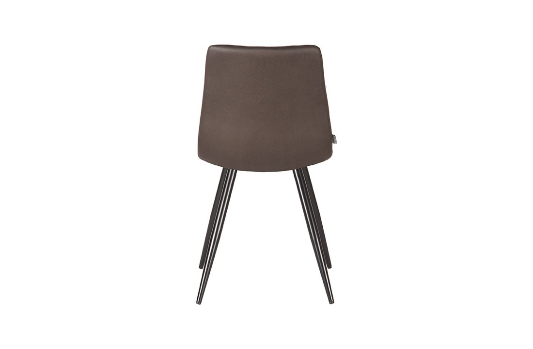 LABEL51 Eetkamerstoel Jay - Antraciet - Microfiber